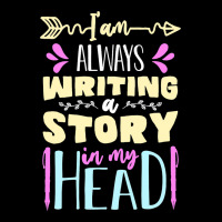 I Am Always Writing A Story In My Head Funny Write Adjustable Cap | Artistshot