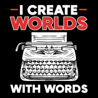 I Create Worlds With Words Funny Published Author  Cropped Sweater | Artistshot