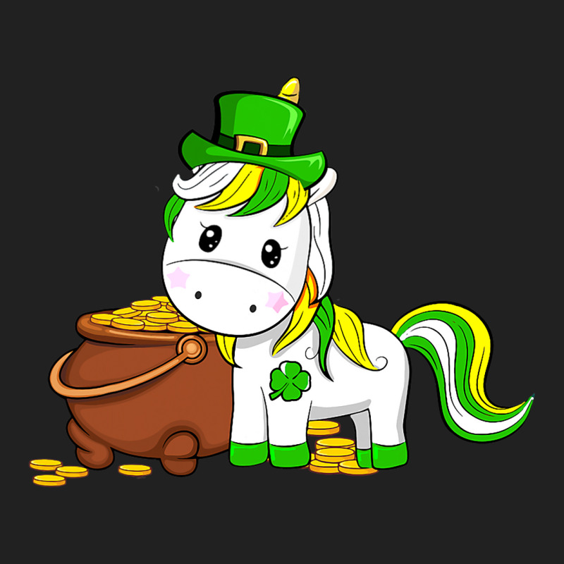 Funny Unicorn Leprechaun Hat St Patricks Day Gifts Basic T-shirt | Artistshot