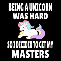 Funny Unicorn Masters Degree Graduation Gift M.s.  Long Sleeve Shirts | Artistshot