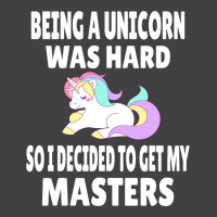 Funny Unicorn Masters Degree Graduation Gift M.s.  Vintage T-shirt | Artistshot