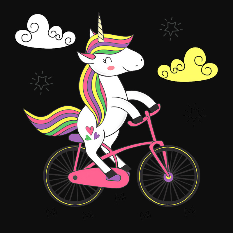 Funny Unicorn On Bike Work Out Biker Crop Top by TevitJanik | Artistshot