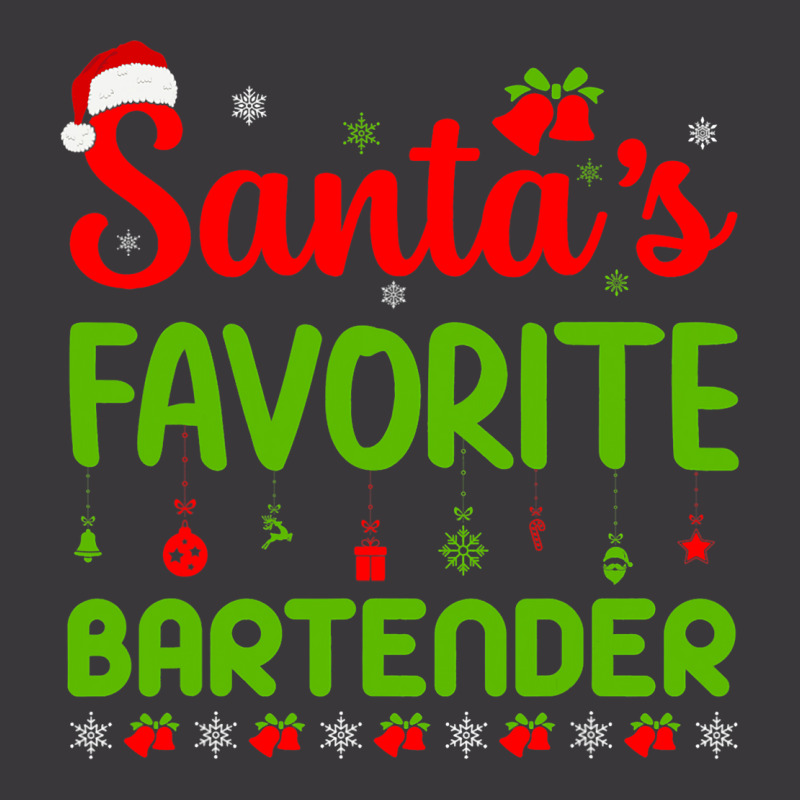 Funny Christmas Santas Favorite Bartender Merry Xm Ladies Curvy T-Shirt by AlicenHewlett | Artistshot