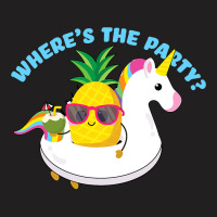 Funny Unicorn Pineapple Swingers Wheres The Party T-shirt | Artistshot