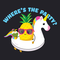 Funny Unicorn Pineapple Swingers Wheres The Party Unisex Sherpa-lined Denim Jacket | Artistshot