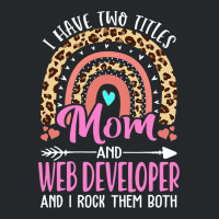 I Have Two Tittles Mom And Web Developer Mothers D Crewneck Sweatshirt | Artistshot