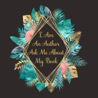 I Am An Author Ask Me About My Book Racerback Tank | Artistshot