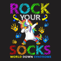 Funny Unicorn R0ck Your Socks World Down Syndrome  T-shirt | Artistshot