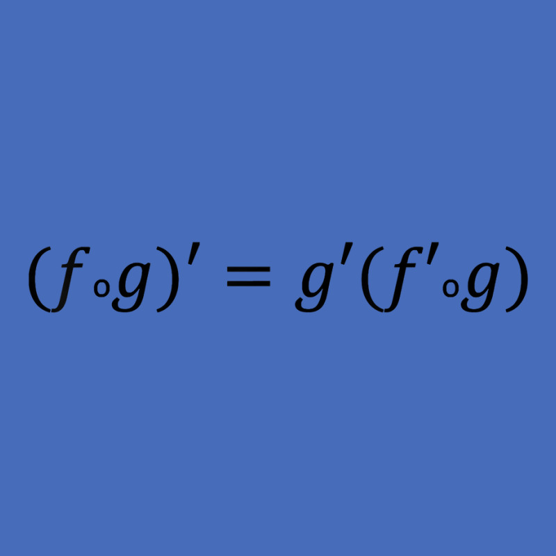 Derivative Of The Composition Of Functions, Math And Science T Shirt Basic T-shirt by cm-arts | Artistshot