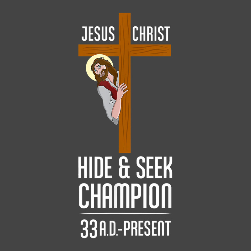 Funny Jesus Christ Hide & Seek Champion Atheism Basic T-shirt by MichiKametani | Artistshot