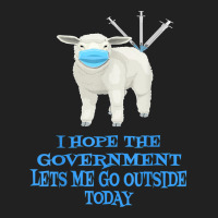 Sheep Sheeple Anti Vaccine Vax Mask Mandate Wants Go Outside New Year Basic T-shirt | Artistshot