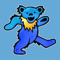 Blue Grateful Dancing Hippie Classic Rock Dead Bear Basic T-shirt | Artistshot