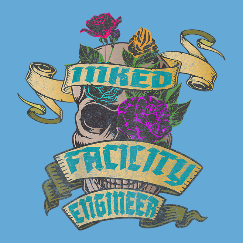 Facility Engineer Inked Skull Tattoo Backside Design Basic T-shirt by Bestdesigns | Artistshot