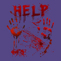 Funny Help Bloody Handprint Halloween Costume Matching Mens Basic T-shirt | Artistshot