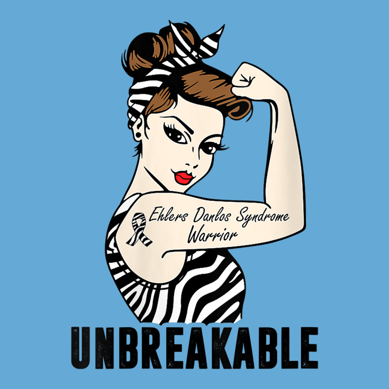 Womens Ehlers Danlos Syndrome Warrior Unbreakable Strong Woman V Neck Basic T-shirt | Artistshot