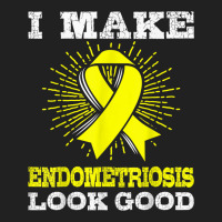 I Make Endometriosis Look Good Shirt Yellow Ribbon Basic Youth T-shirt | Artistshot