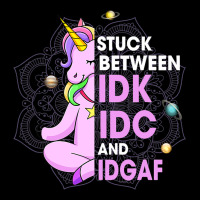 Funny Stuck Between Idk Idc And Idgaf Humorous Uni Pocket T-shirt | Artistshot