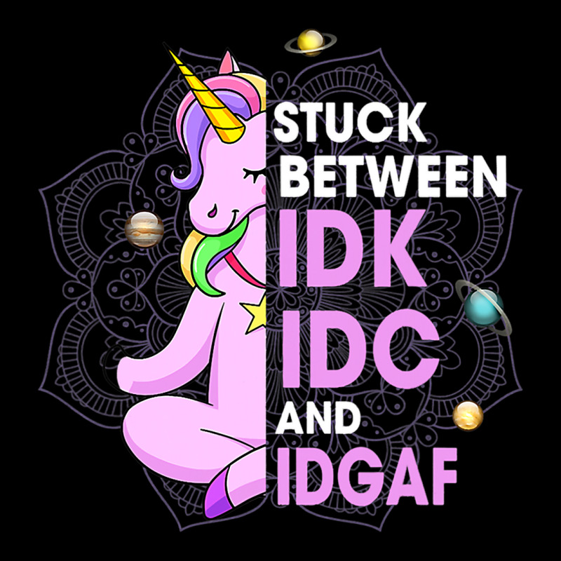 Funny Stuck Between Idk Idc And Idgaf Humorous Uni Pocket T-shirt | Artistshot