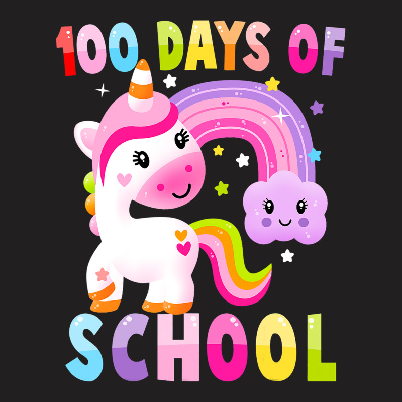 Happy 100th Day Of School Unicorn Magical 100 Days T-shirt | Artistshot