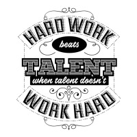 Hard Work Beats Talent Raglan Crop Top | Artistshot