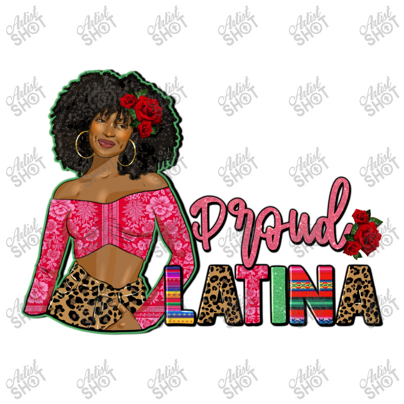 Proud Latina Afro Woman Raglan Crop Top by afrowomandigitalshop@gmail.com | Artistshot