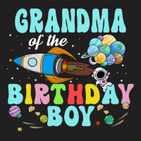 Grandma Of The Birthday Astronaut Boy Space Party T-shirt | Artistshot