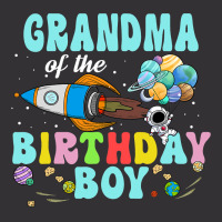 Grandma Of The Birthday Astronaut Boy Space Party Vintage Short | Artistshot