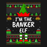 Funny Family Matching Ugly Im The Banker Elf Chris Flannel Shirt | Artistshot