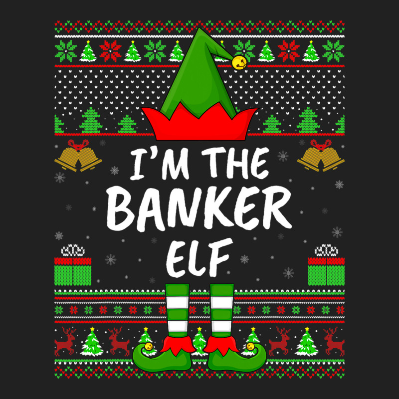 Funny Family Matching Ugly Im The Banker Elf Chris Basic T-shirt by ISAACGODOY | Artistshot