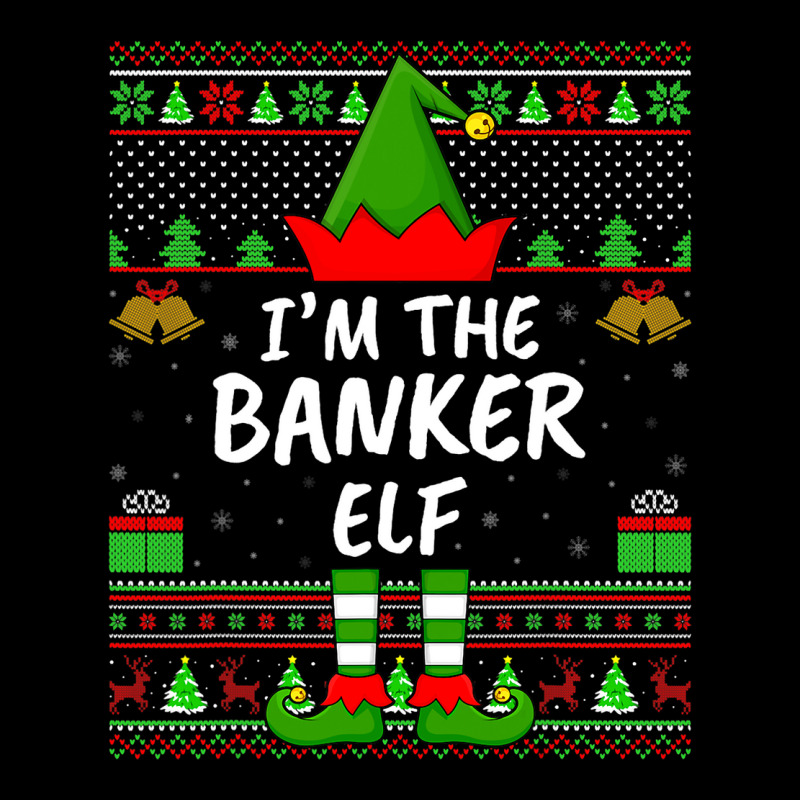 Funny Family Matching Ugly Im The Banker Elf Chris Men's Long Sleeve Pajama Set by ISAACGODOY | Artistshot