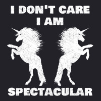 I Dont Care I Am Spectacular Unicorn Funny Gift Unisex Sherpa-lined Denim Jacket | Artistshot