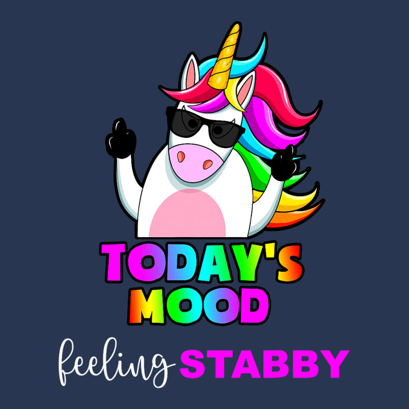 Funny Unicorn Todays Mood Feeling Stabby Sarcastic Men Denim Jacket | Artistshot