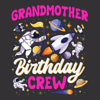 Grandmother Birthday Crew Space Party Astronaut Bd Vintage Hoodie And Short Set | Artistshot