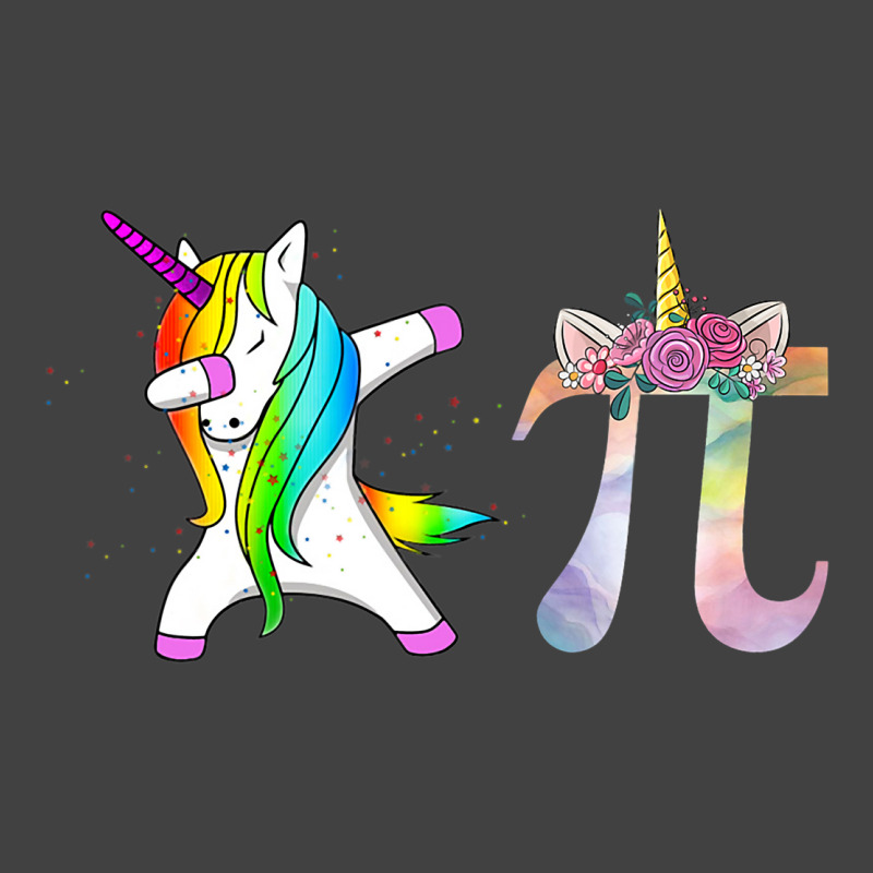 Happy Pi Day Funny Unicorn Dabbing Math For Girls Vintage T-shirt | Artistshot