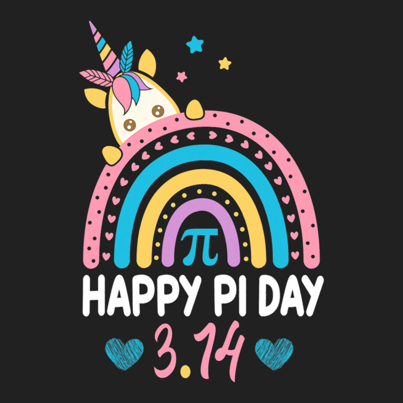 Happy Pi Day Math Teacher School Kids Rainbow Unic Basic T-shirt | Artistshot