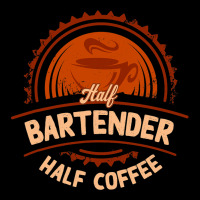 Half Bartender Half Coffee Funny Bartending Humor  Cropped Sweater | Artistshot