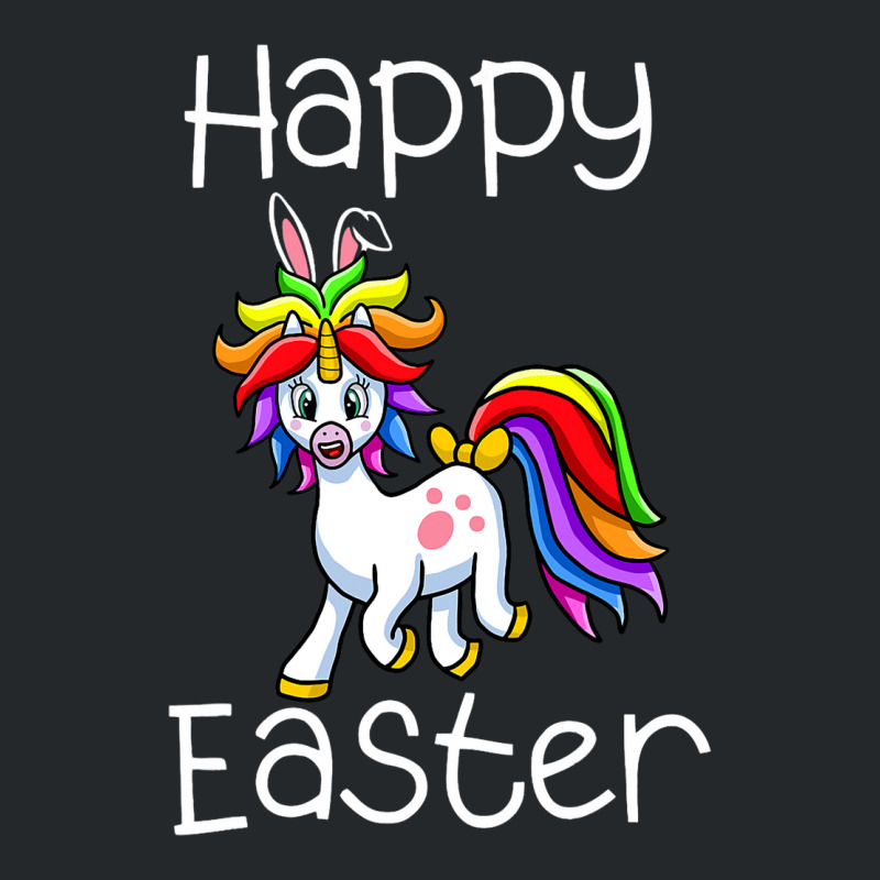 Happy Easter Cute Unicorn Face Funny Easter Day Wo Crewneck Sweatshirt | Artistshot