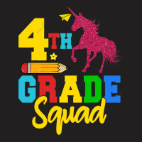 Funny Fourth Grade Squad 4th Grader Unicorn Back T T-shirt | Artistshot