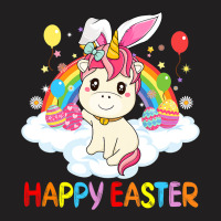 Happy Easter Cute Unicorn Wearing Ears Easter Egg T-shirt | Artistshot