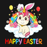 Happy Easter Cute Unicorn Wearing Ears Easter Egg Flannel Shirt | Artistshot