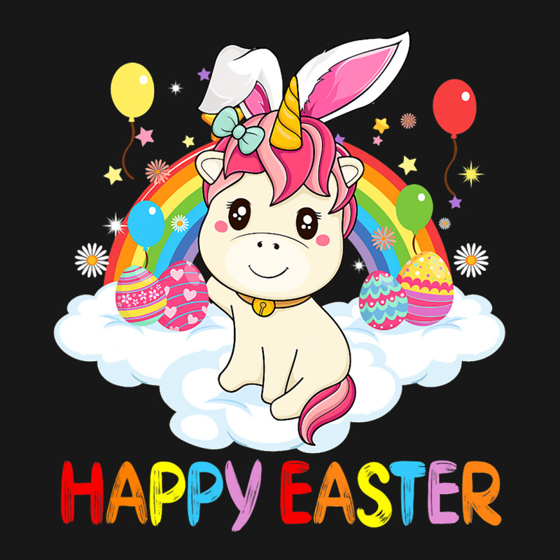 Happy Easter Cute Unicorn Wearing Ears Easter Egg Flannel Shirt | Artistshot