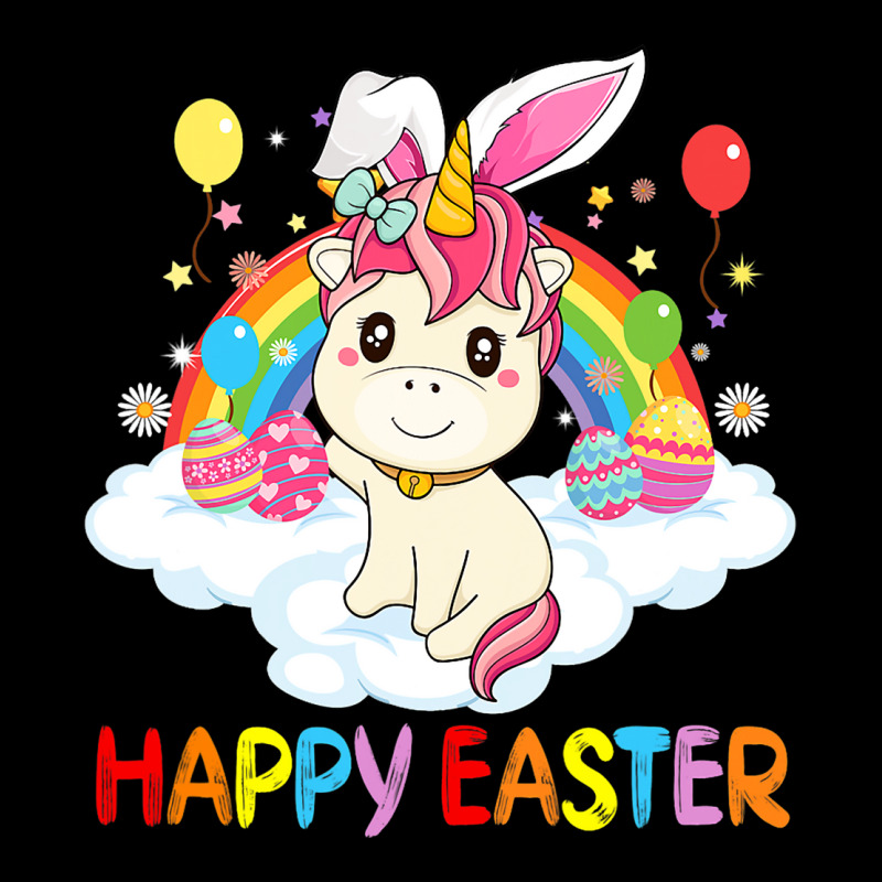 Happy Easter Cute Unicorn Wearing Ears Easter Egg V-neck Tee | Artistshot