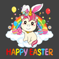 Happy Easter Cute Unicorn Wearing Ears Easter Egg Vintage T-shirt | Artistshot