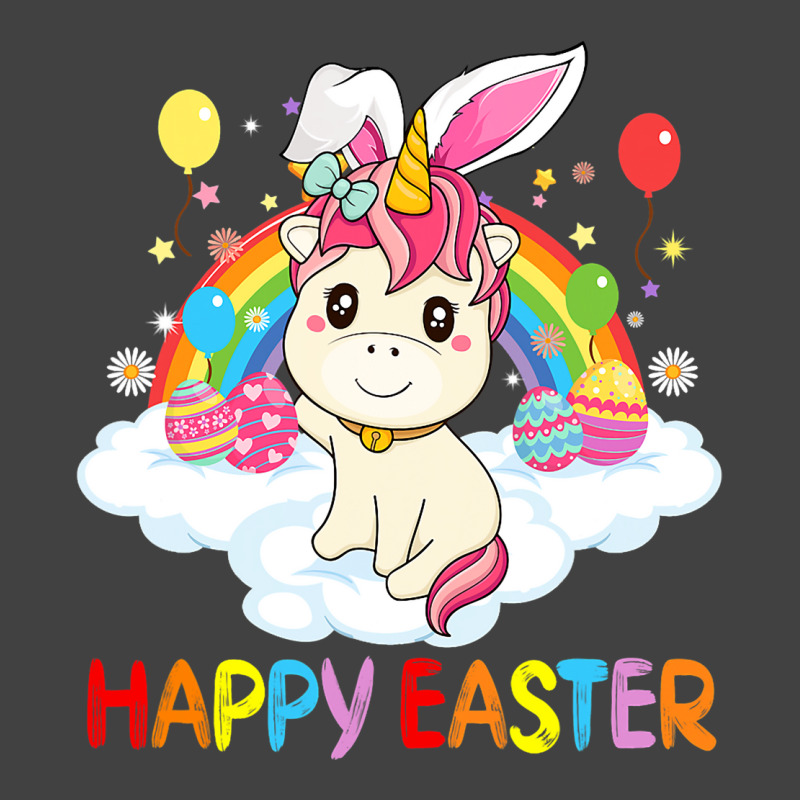 Happy Easter Cute Unicorn Wearing Ears Easter Egg Vintage T-shirt | Artistshot