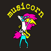 Funny Cool Musicorn Unicorn Rocknroll Music Festiv Tank Top | Artistshot