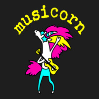 Funny Cool Musicorn Unicorn Rocknroll Music Festiv Classic T-shirt | Artistshot