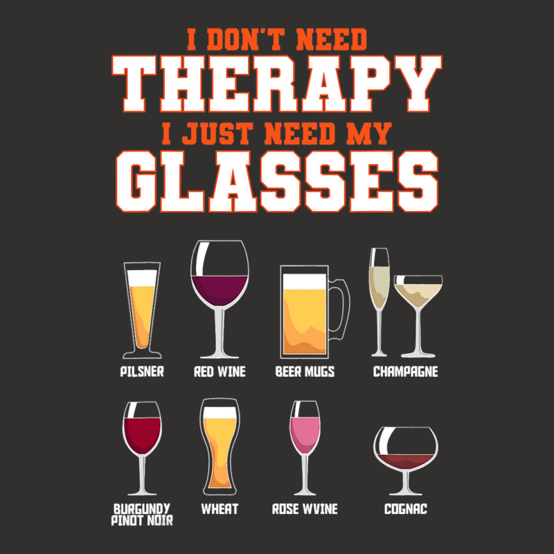 I Dont Need Therapy I Just Need My Glasses Beer Dr Champion Hoodie | Artistshot