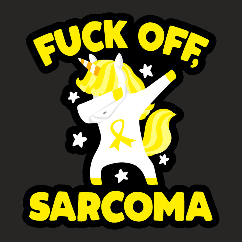 Funny Fuck Off Sarcoma Quote With Unicorn Ladies Fitted T-Shirt by VALARIEPATTERSON | Artistshot