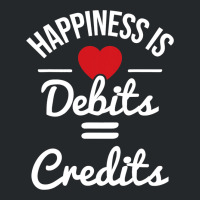 Happiness Is Debits Credits Accountant Bookkeeper  Crewneck Sweatshirt | Artistshot