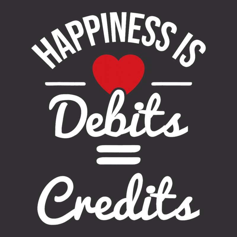 Happiness Is Debits Credits Accountant Bookkeeper  Vintage Hoodie And Short Set | Artistshot